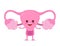 Strong healthy happy uterus character.