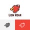 Strong Lion Head Roar King Animal Jungle Wildlife Logo