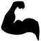 Strong Male Arm. Symbol of Power and Muscle