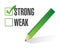 Strong over weak selection illustration design