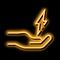 Strong Person Energy neon glow icon illustration