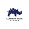Strong Rhino with Roof for Logo, Icon, Graphic Resource of construction or Home.