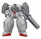Strong robot with big gun, illustration, vector