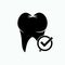 Strong Teeth Icon. Intact Symbol.Basic RGB.