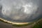 A strong thunderstorm rolls through the plains of northern Nebraska.