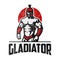 Strong warrior gladiator muscular torso