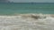 Strong waves at South China Sea on Dadonghai Beach stock footage video