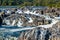 Strong White Water Rapids in Great Falls Park, Virginia Side