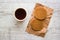 Stroopwafels / Caramel Dutch Waffles with tea or coffee.