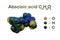 Structural chemical formula and molecular model of abscisic acid, a plant hormone that functions in many developmental