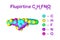 Structural chemical formula and molecular model of flupirtine. Flupirtine is used to treat acute and chronic pain