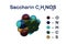 Structural chemical formula and space-filling molecular model of saccharin, the oldest artificial sweetener. Medical