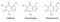 Structural chemical formulas of purine alkaloids (caffeine, theophylline, theobromine)