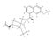 Structural formula of quinine