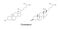 Structural formulas of cholesterol molecule