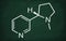 Structural model of Nicotine