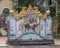 Structure in front of a Buddhist temple in the small farming village Phuong Nam in Vietnam