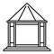 Structure gazebo icon, outline style