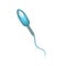 The structure of the sperm. Infographics. Vector illustration on isolated background.