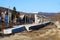 Structures of a new railway platform under construction in Radna, Lipova, Arad county.