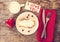 strudel and Valentine\'s Day decor