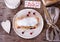 strudel and Valentine\'s Day decor