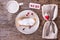 strudel and Valentine\'s Day decor