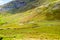 The Struggle road at Kirkstone Pass leading to Windermere lake Ambleside Lake District England