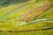 The Struggle road at Kirkstone Pass leading to Windermere lake Ambleside Lake District England