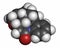 Strychnine poisonous alkaloid molecule. Isolated from Strychnos nux-vomica tree. 3D rendering. Atoms are represented as spheres