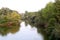 Strymonas River, Serres, northern Greece. Autumn landscape.