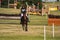 Strzegom Horse Trials, Morawa, Poland - June, 25, 2022: Dutch Justus Valk on horse Fitzgerald, on the Cross Country