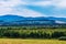 Stubble fields in the Altai mountains