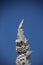 Stucco Art Naga Head With Blue Sky Background