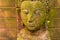 Stucco Face Buddha Goddess Sacred With green moss