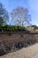 Student bicyles at Jesus College in Cambridge, Cambridgeshire, England