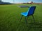 Student Desk on Football Field at School