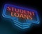 Student loans concept.