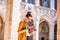 Student in the oldest university in Bologna city