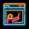 Student Personal Folder neon glow icon illustration