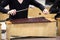 Student playing Diatonic Xylophone with mallets