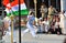 Student Running with the Indian Flag