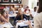 Students Listening To Female Teacher In Classroom