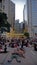 Students stay at the main road in central - Umbrella Revolution in Central, Hong Kong