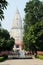 Students visiting temple at Banaras Hindu University,India