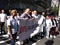 Students, Young People With US Senator Chuck Schumer, Labor Day Parade, NYC, NY, USA