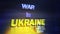 Studio Background for News Report and Breaking News on world live report with Animated inscription - War in Ukraine