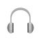 Studio headphones icon flat isolated vector