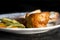 Studio photo of Yorkshire pudding on a plate