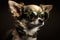 Studio portrait of cute Chihuahua pilot - Generative AI